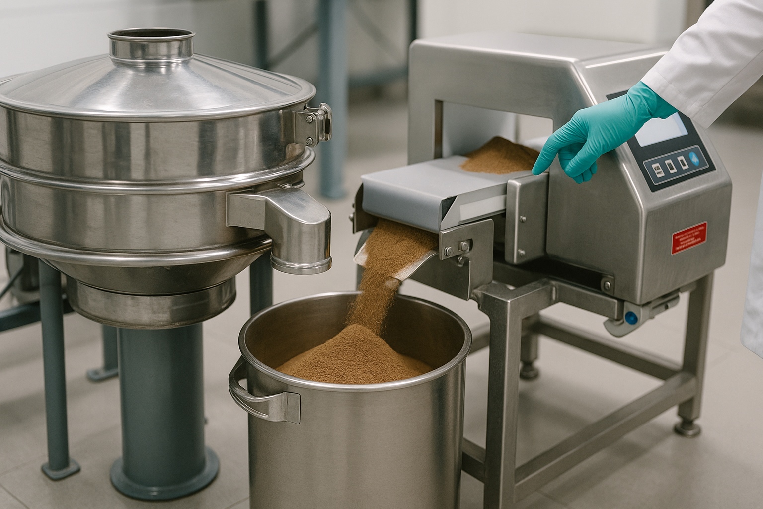 Sieving & Metal Detection